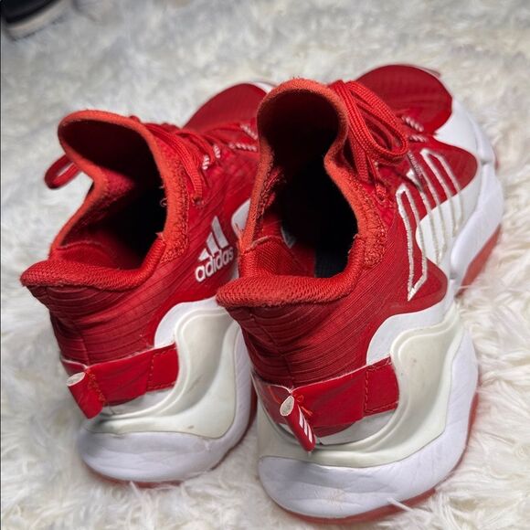 adidas Kids Red and White Sneakers - Picture 4 of 6